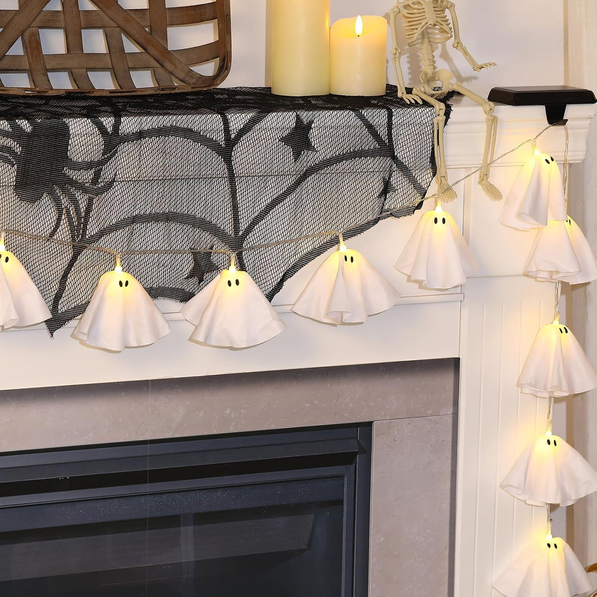 Halloween Decoration-Light up Ghost Garland