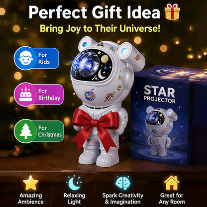 GLOWNEST Astronaut Galaxy Projector Lamp - 8-Mode RGB Lights, Remote Control Ease, Audio Function, Adjustable Space Theme Projection, Indoor Aesthetic Beauty Decor, Ideal for Kids Gifting, Housewarming Sohochic