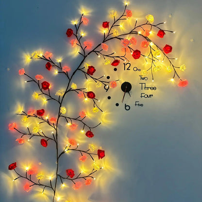 144 LED Rose Tree Shaped Light, 1 Count USB Powered LED Light String, Decorative Light for Home Party Wedding Festival, Party Decor, Led Mood Light