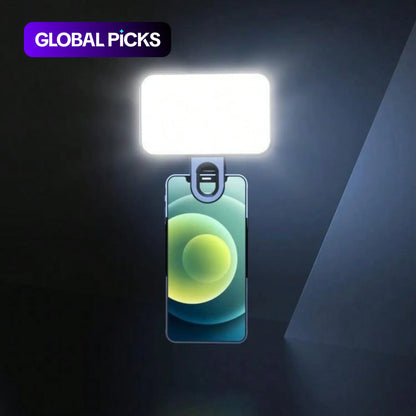 3 Color Temperature Adjustable LED Selfie Light, USB Rechargeable Clip on Phone Computer, Cellphone, Portable Mini Fill Light for Video Conference Vlog Makeup, Selfie Led Lights, Cell Phone Accessories, Led Smartphone Light, Cell Phone Light #GLOBAL PICKS