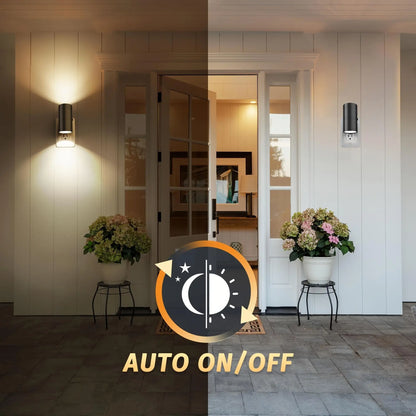 Plug and Play Night Light, 2 Counts Adjustable Brightness Night Light with Light Sensor, Decorative Light for Corridor, Bedroom, Stairway