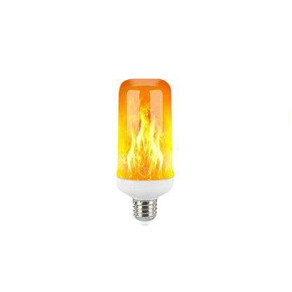 LED Dynamic Flame Effect Light Bulb 12W Multiple Mode Creative Corn Lamp Decorative Lights for Bar Hotel Restaurant Party E27