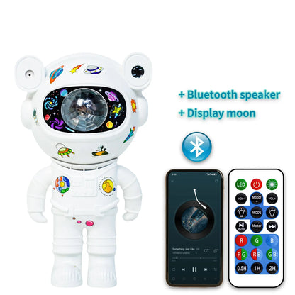 GLOWNEST Astronaut Galaxy Projector Lamp - 8-Mode RGB Lights, Remote Control Ease, Audio Function, Adjustable Space Theme Projection, Indoor Aesthetic Beauty Decor, Ideal for Kids Gifting, Housewarming Sohochic