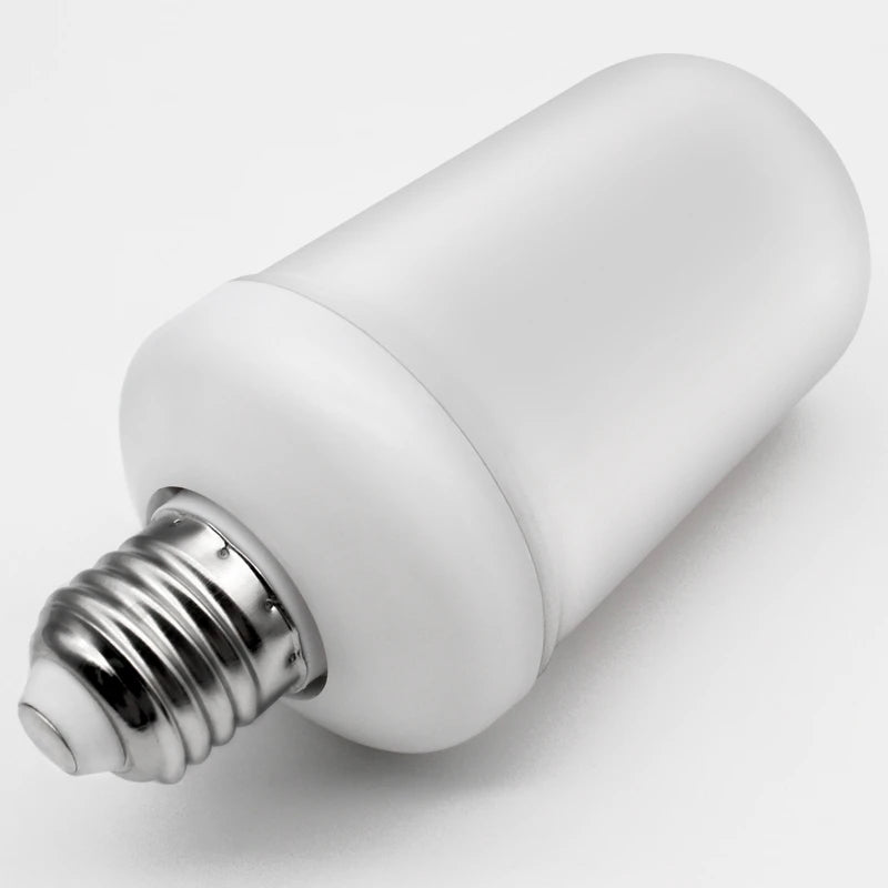 LED Dynamic Flame Effect Light Bulb 12W Multiple Mode Creative Corn Lamp Decorative Lights for Bar Hotel Restaurant Party E27