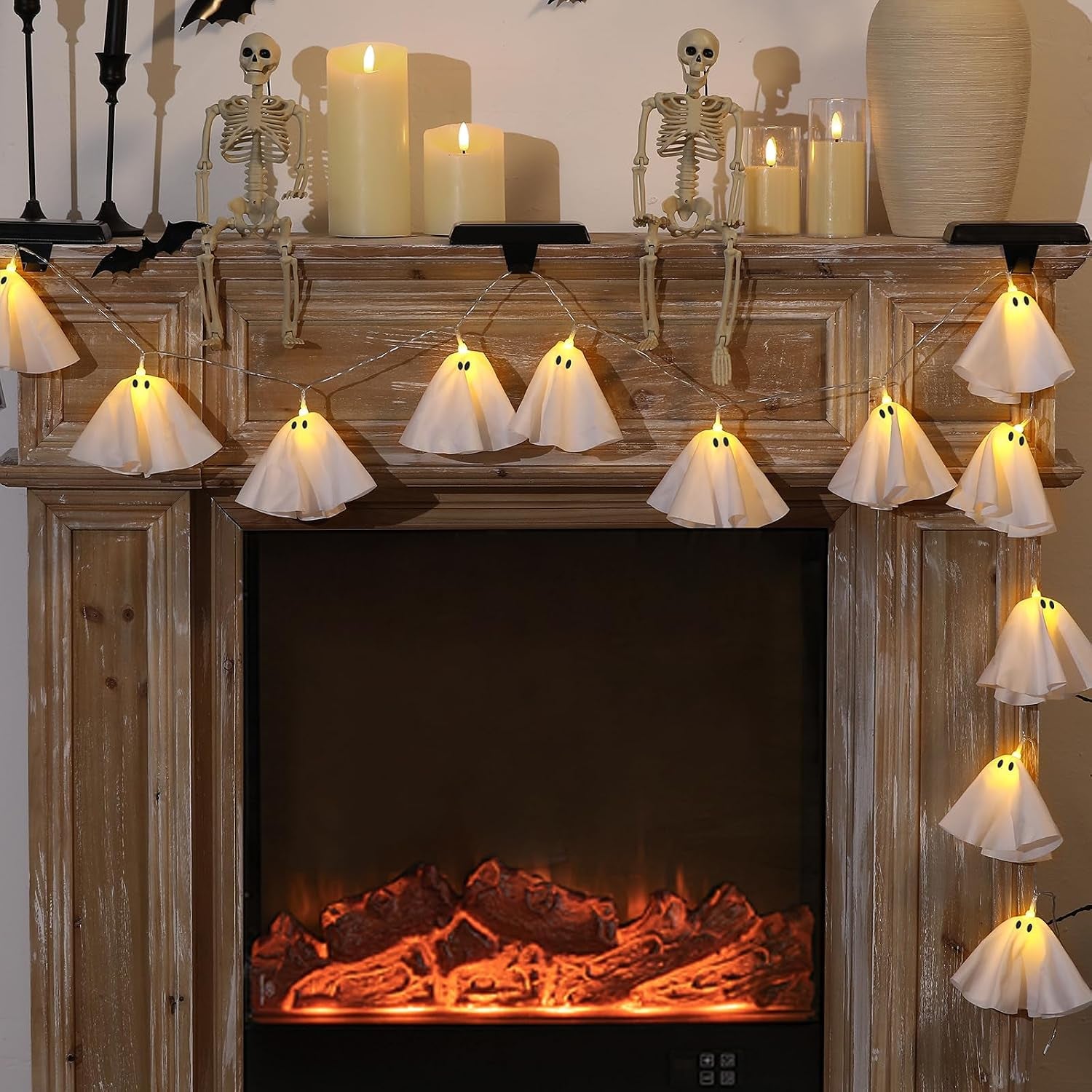 Halloween Decoration-Light up Ghost Garland