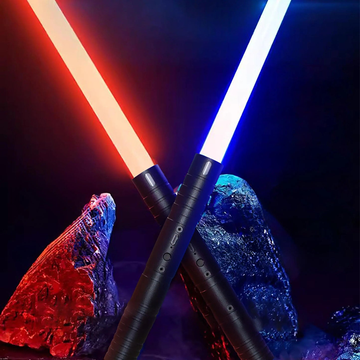 Light Saber, USB Rechargeable Light Saber with 15 Light Colors, Suitable for Cosplay and Surprise Gift for Halloween and Christmas, Light up Saber