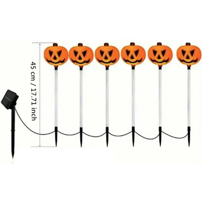 Solar Powered Pumpkin Design Garden Light, Outdoor Decorative Light, Halloween Decoration Light for Garden Patio Yard Lawn, Ornaments