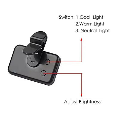 3 Color Temperature Adjustable LED Selfie Light, USB Rechargeable Clip on Phone Computer, Cellphone, Portable Mini Fill Light for Video Conference Vlog Makeup, Selfie Led Lights, Cell Phone Accessories, Led Smartphone Light, Cell Phone Light #GLOBAL PICKS