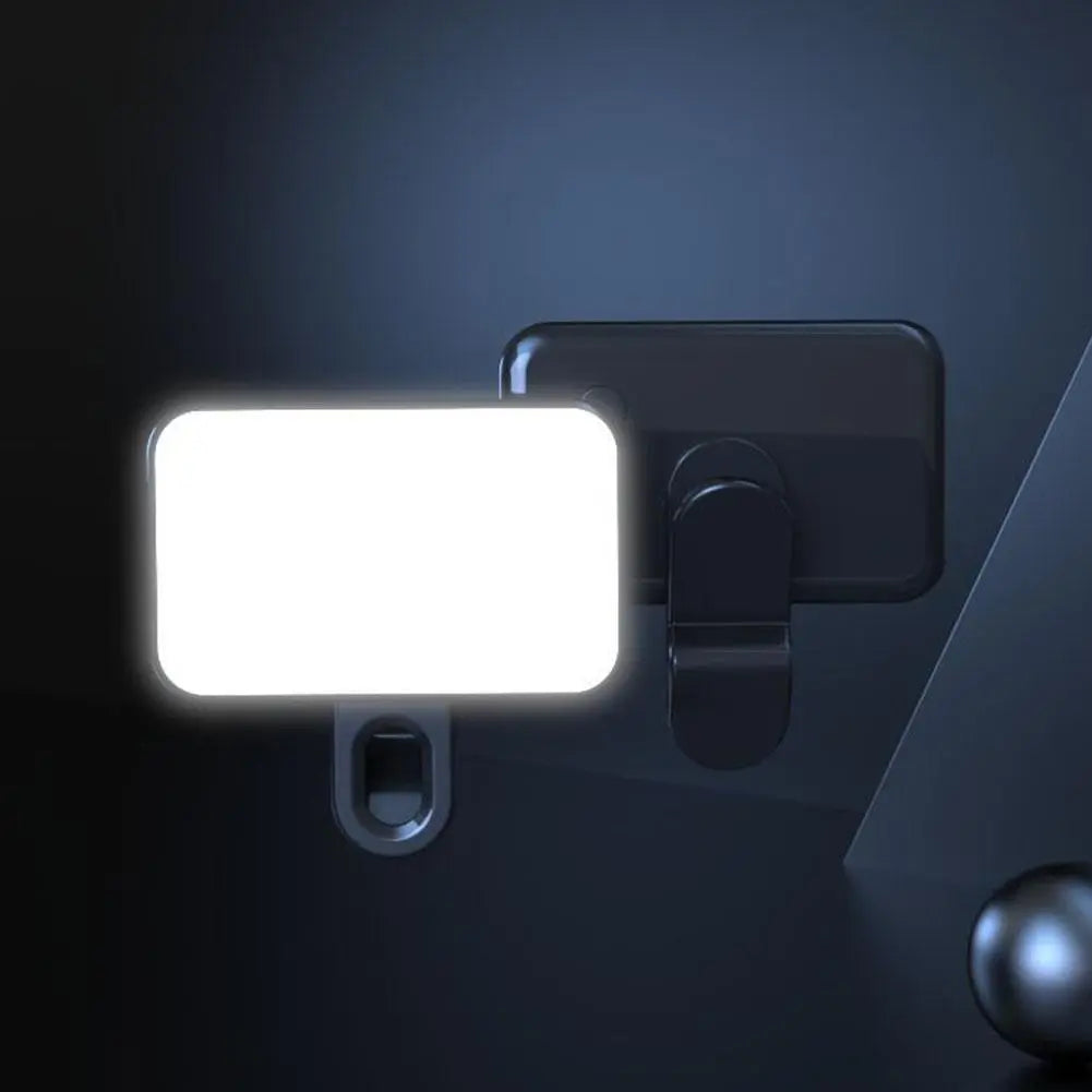3 Color Temperature Adjustable LED Selfie Light, USB Rechargeable Clip on Phone Computer, Cellphone, Portable Mini Fill Light for Video Conference Vlog Makeup, Selfie Led Lights, Cell Phone Accessories, Led Smartphone Light, Cell Phone Light #GLOBAL PICKS